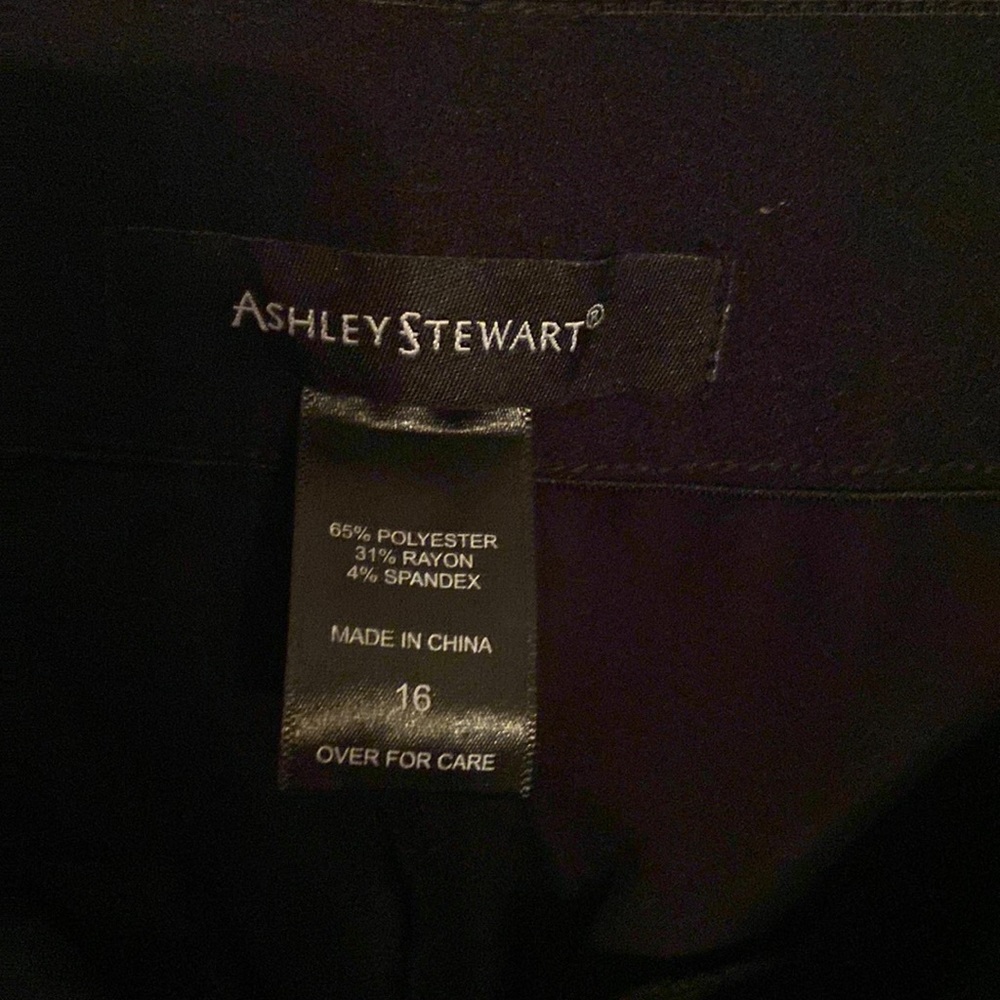 Basic Black Plus Size 16 Slacks - image 2